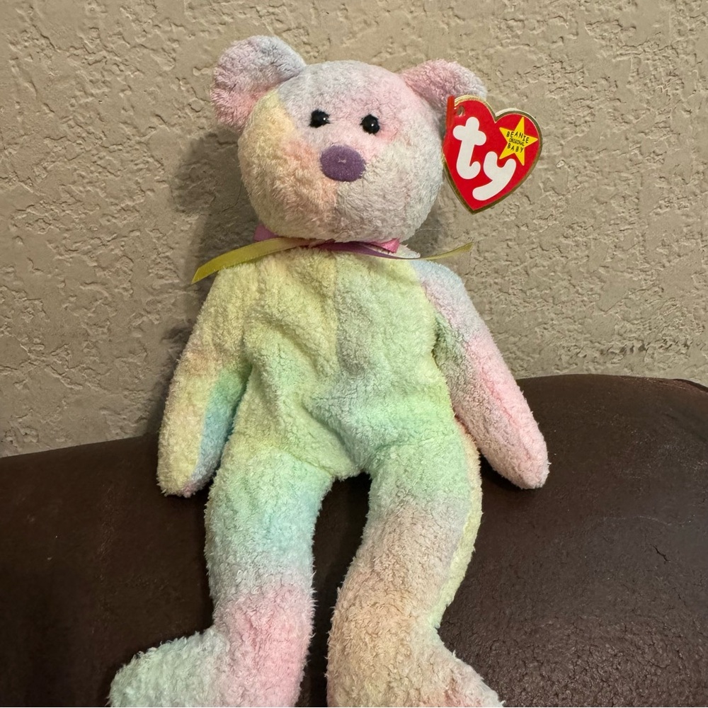 Vintage WT 1999 Ty Beanie Babies Groovy Bear